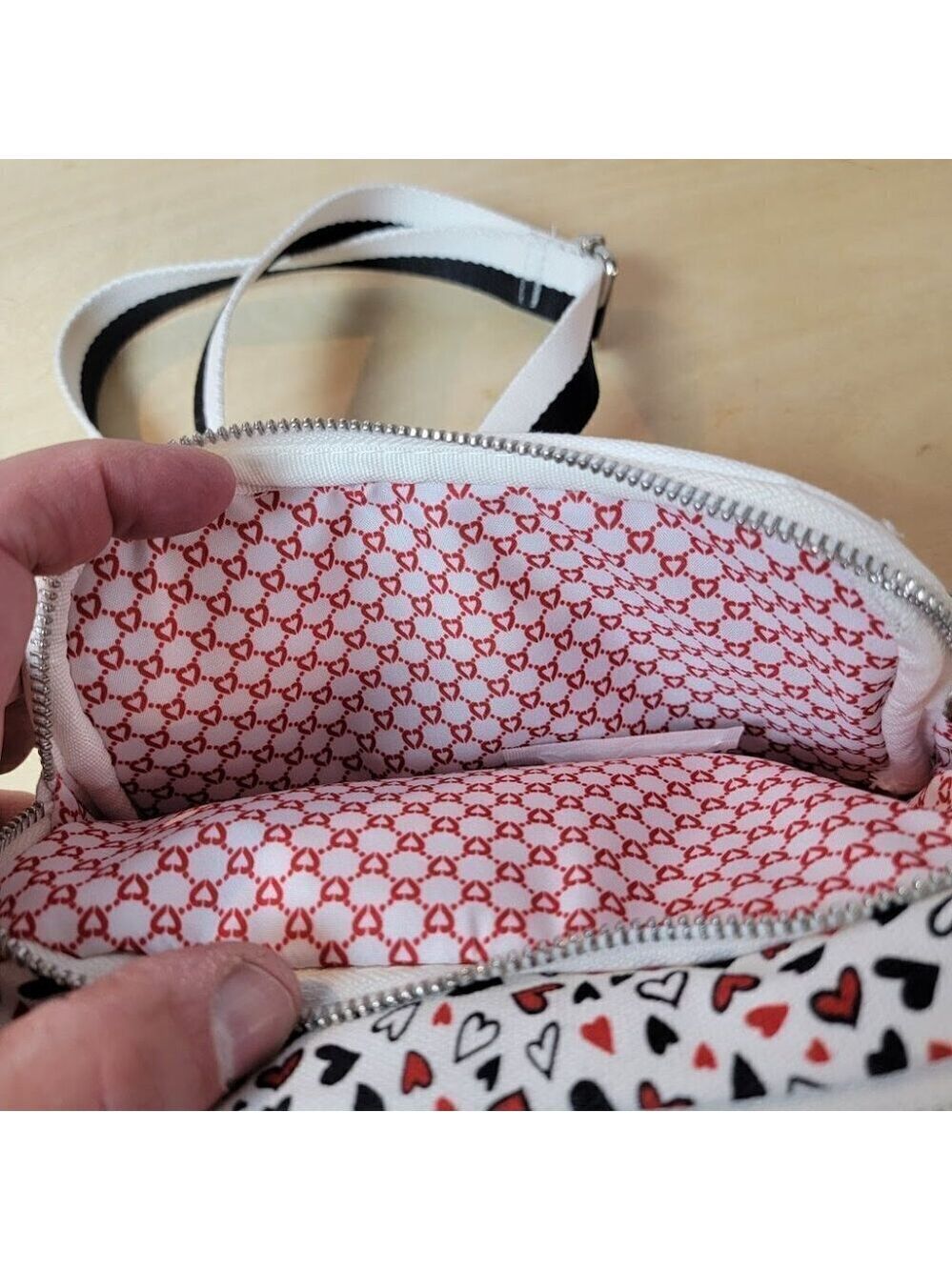Brighton "LOVE SCROLL" Canvas Crossbody Bag - Picture 5 of 11